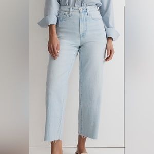 Madewell curvy perfect vintage wide leg jean crop